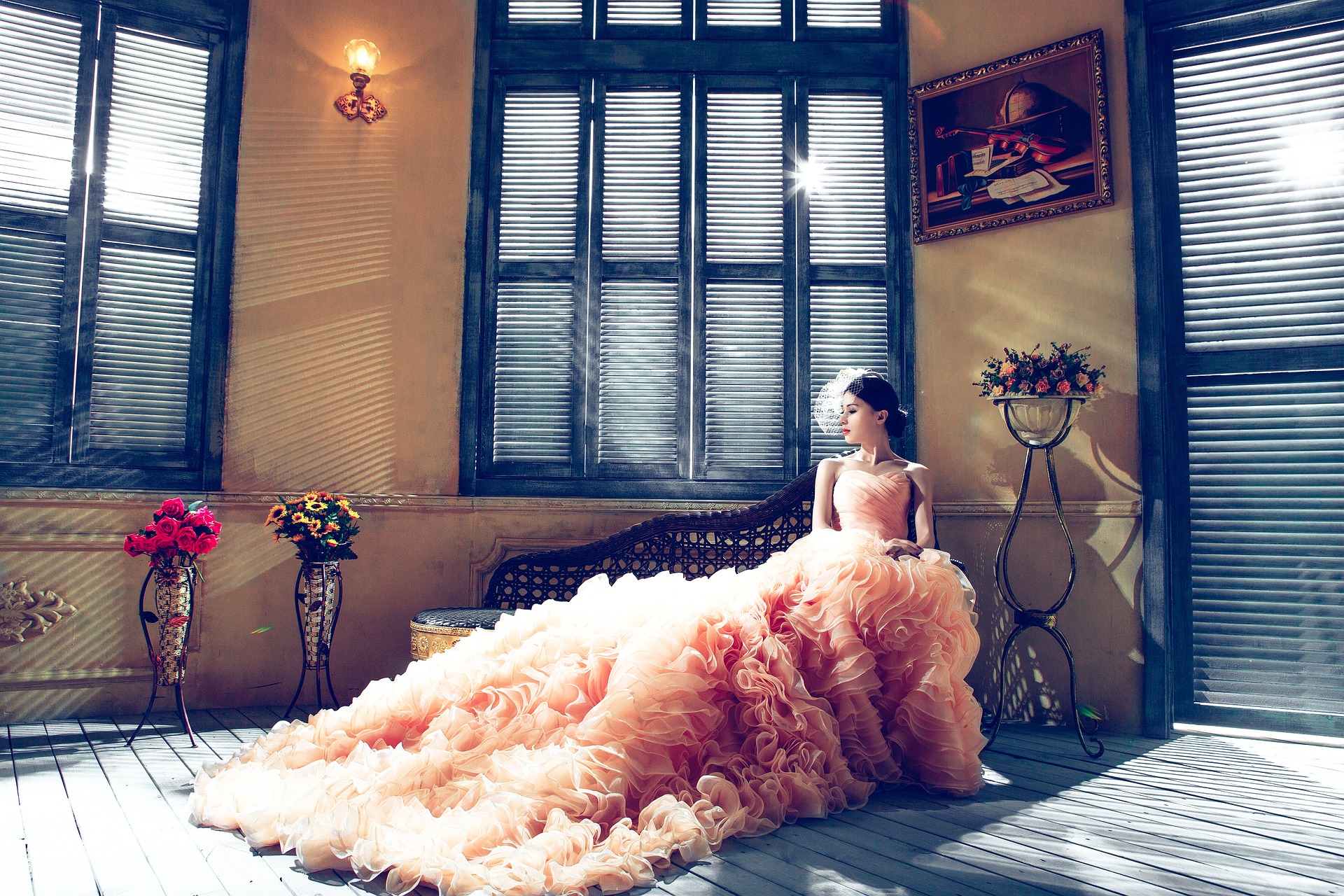 Long Beautiful Wedding Dress, Best Design By Xiao Long